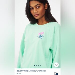 Roller Rabbit Beverly Hills Monkey Sweatshirt XXS Polo Short NWT